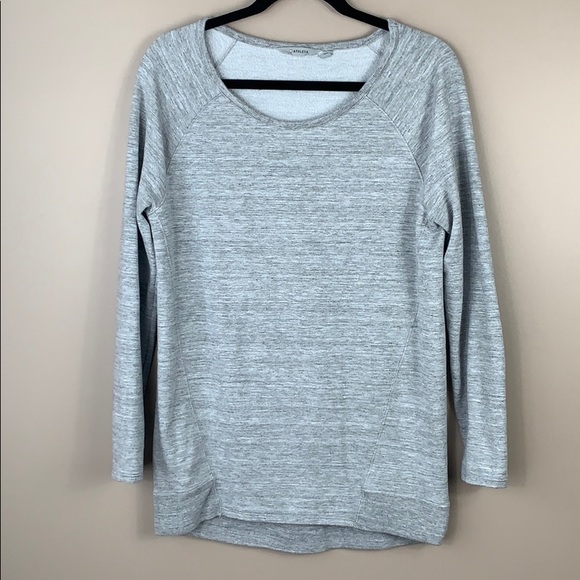 Athleta Tops - Athleta light gray super soft sweatshirt sz sm